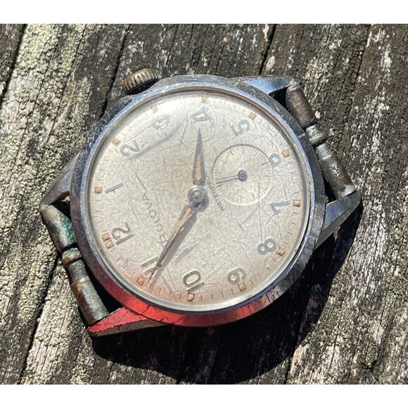 Vintage 1960s Bulova Watch Manual Wind Mechanical Shock Water Anti Magnetic Runs - Picture 5 of 11